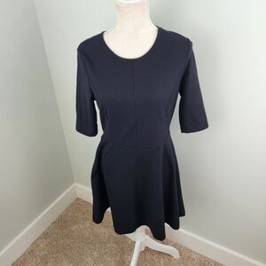 Top Shop Women’s Fit and Flare Pullover Dress Black Size 8